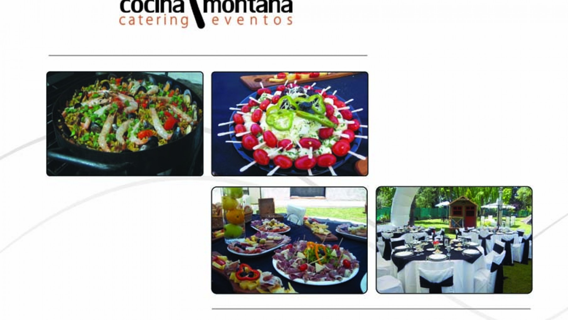 Cocina Montaña · Organización integral de todo tipo de eventos