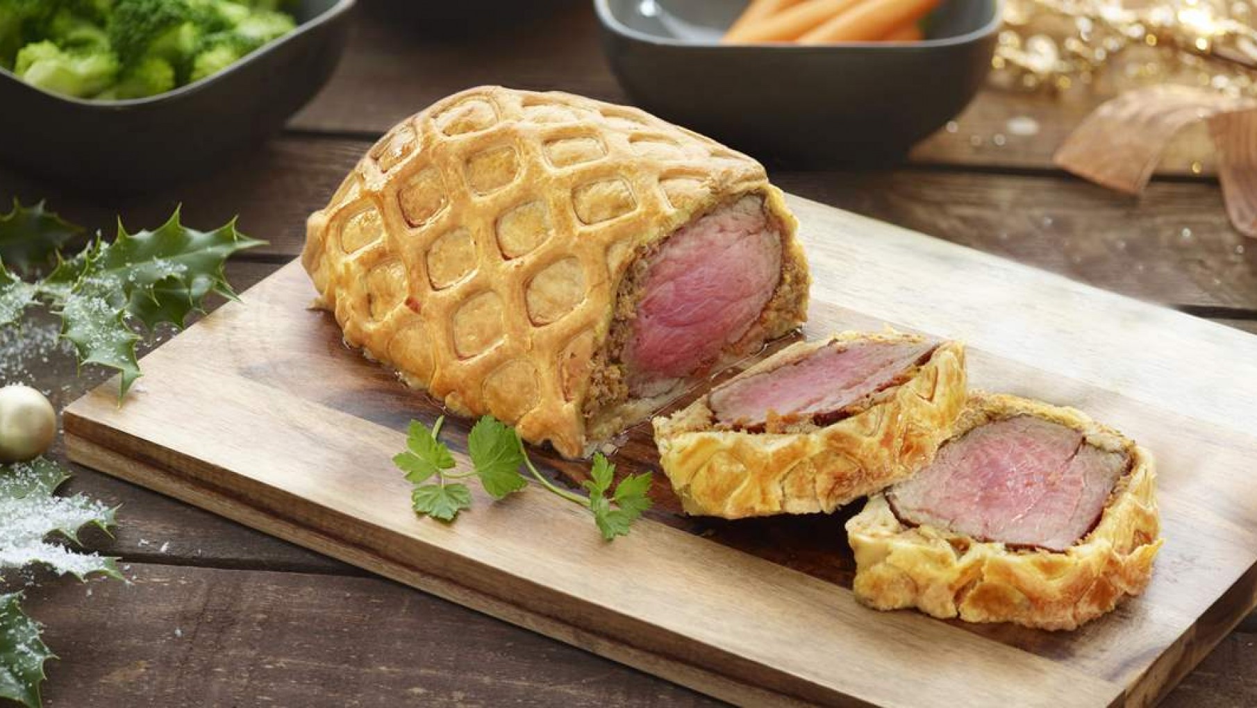 Receta del mes: Lomo envuelto en masa con vegetales bebés