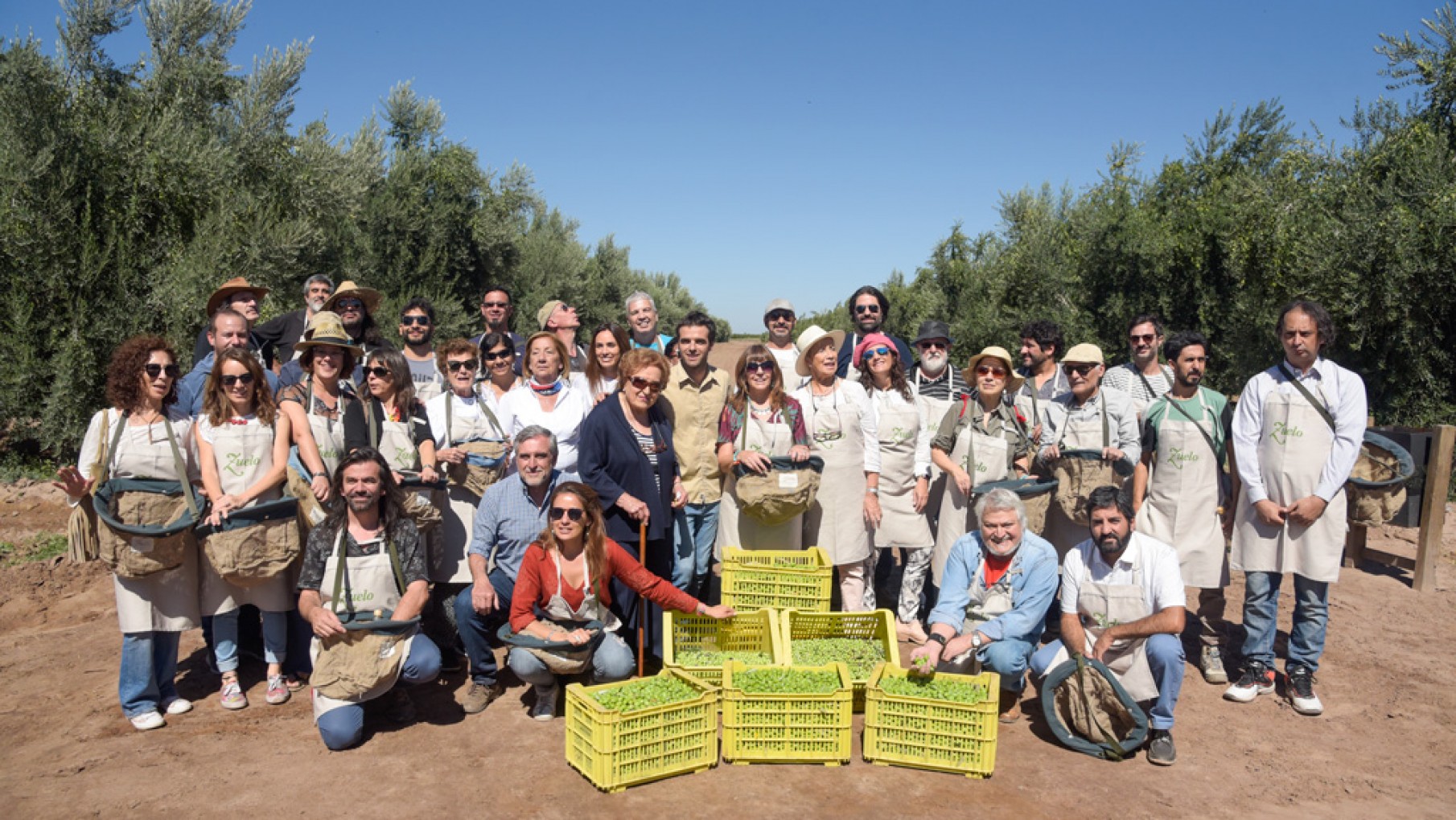 Artistas mendocinos se convirtieron en cosechadores